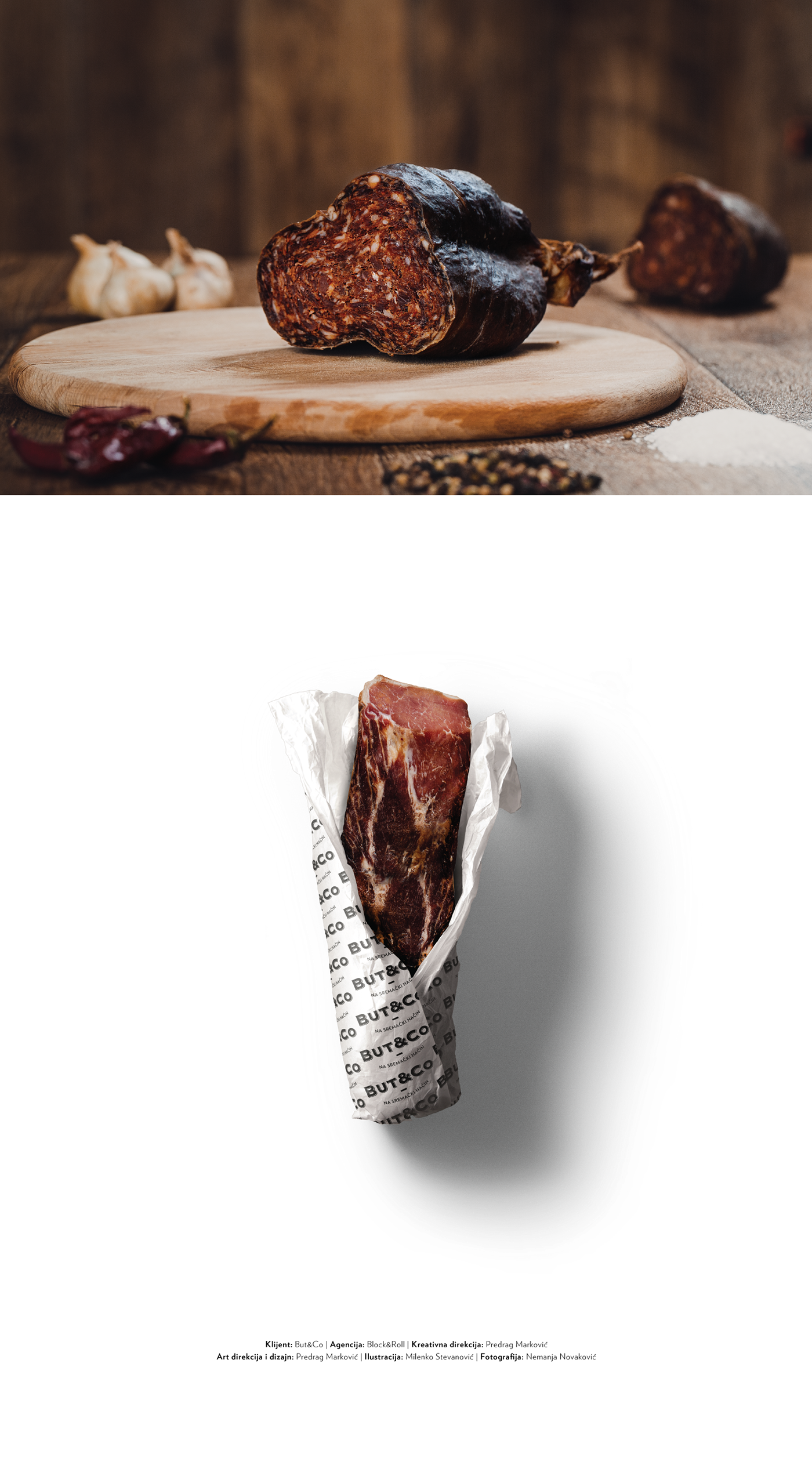 Food  butcher rustic meat Pack bag