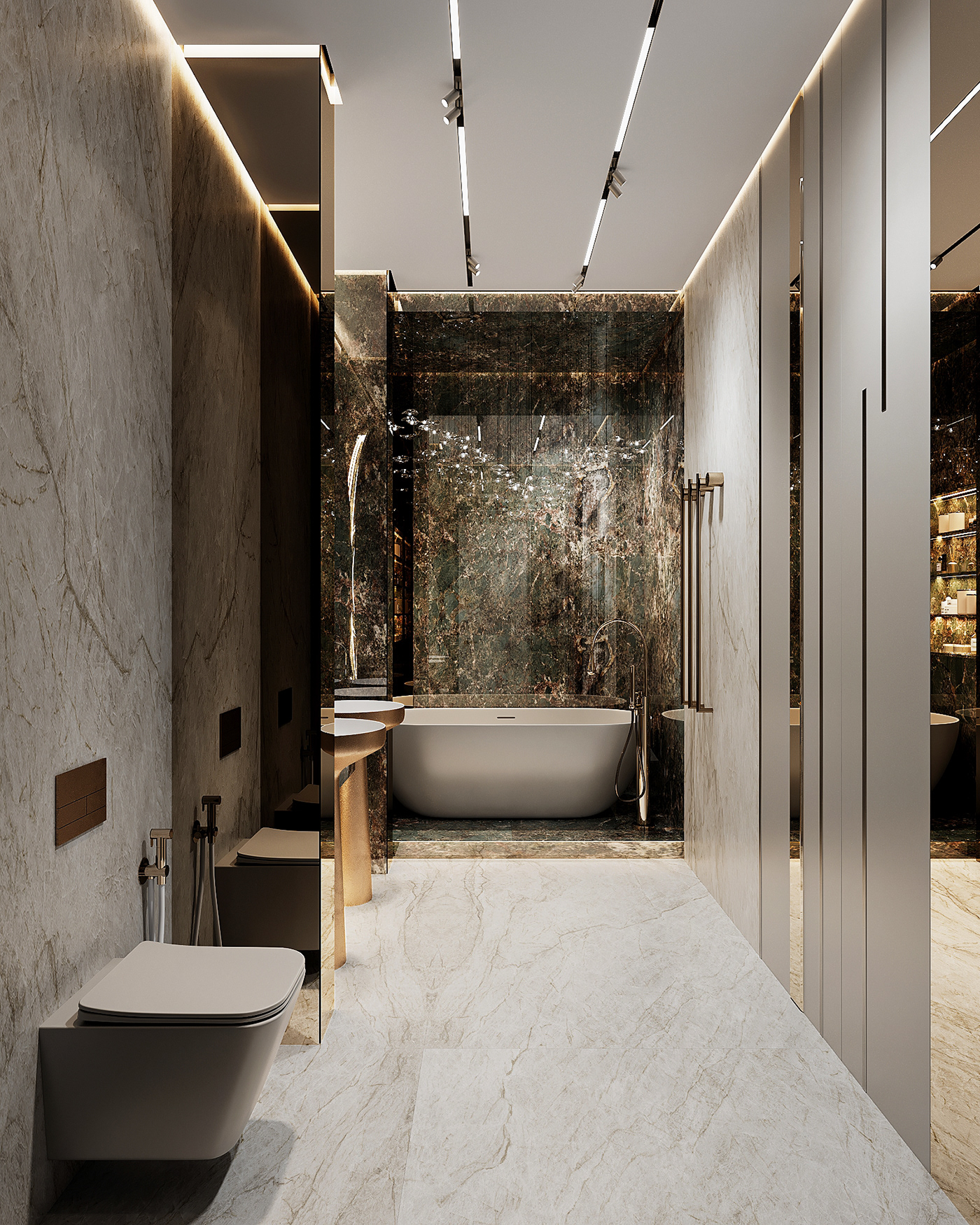 3D 3ds max architecture bathroom corona design Interior interior design  Render visualization