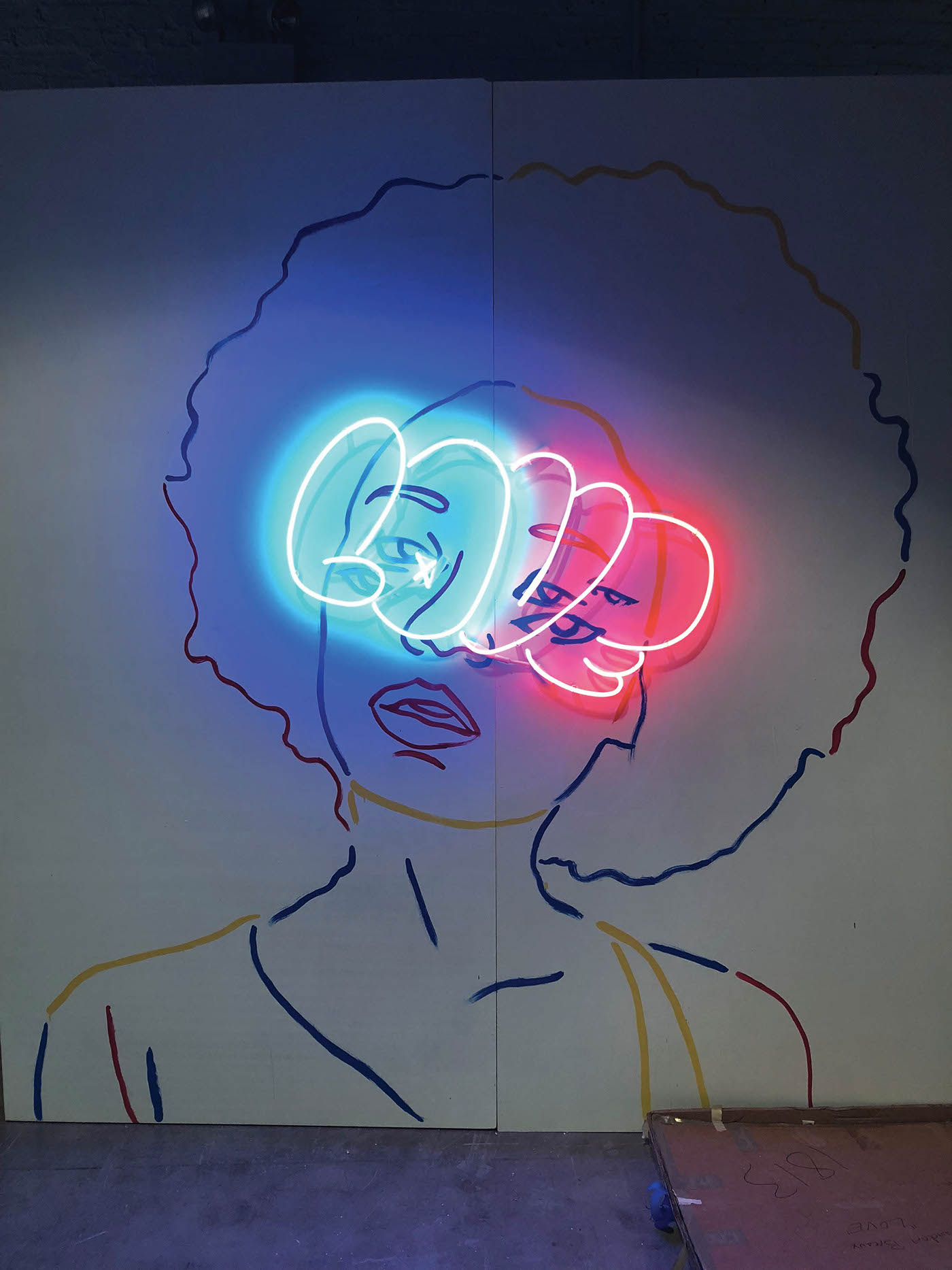 Bud Light chicago lollapalooza art Exhibition  neon Studio art Pop Art