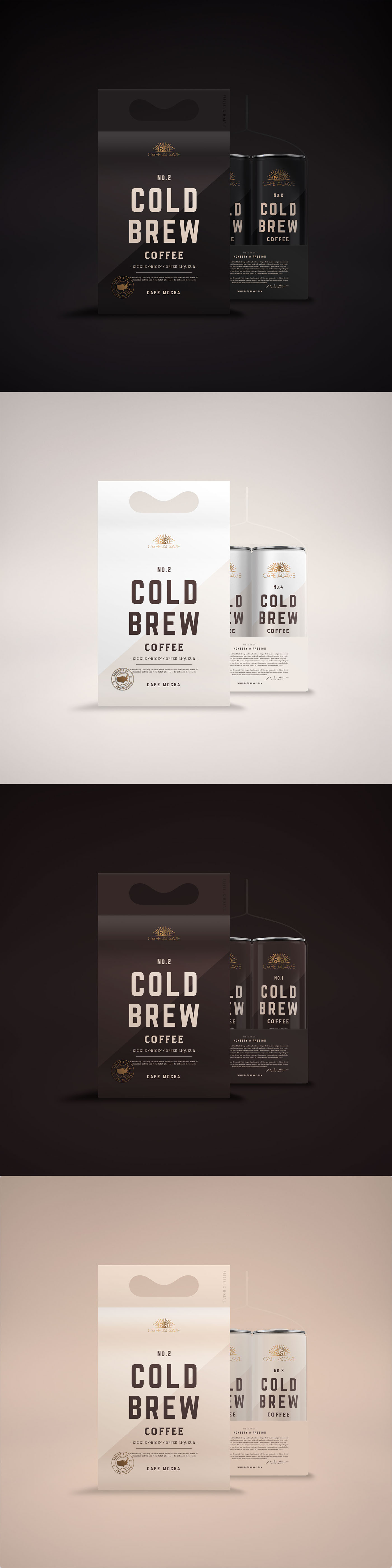 Cold Brew Coffee package design 
