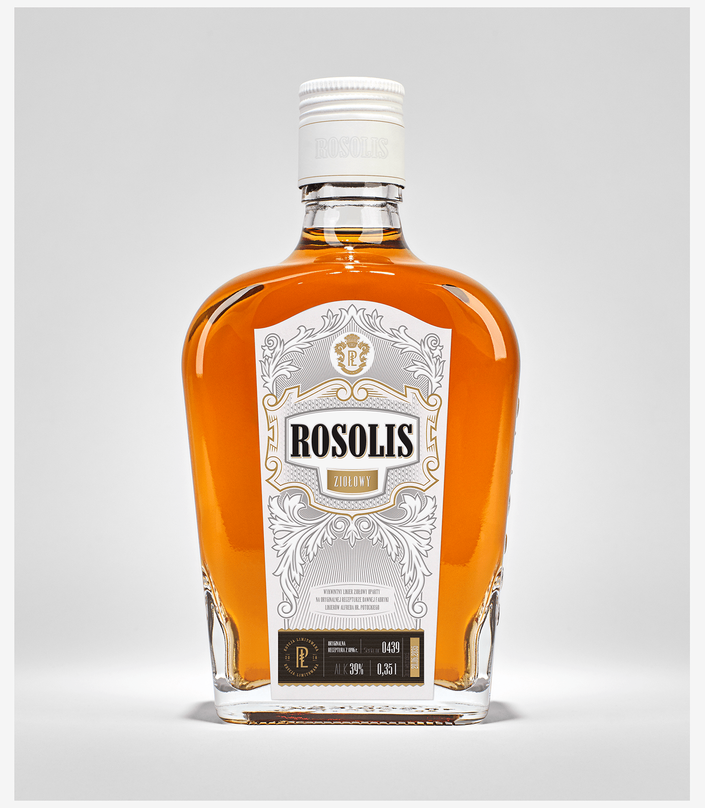 alcohol branding  distillery heraldy identity ILLUSTRATION  Packaging Polmos premium royal