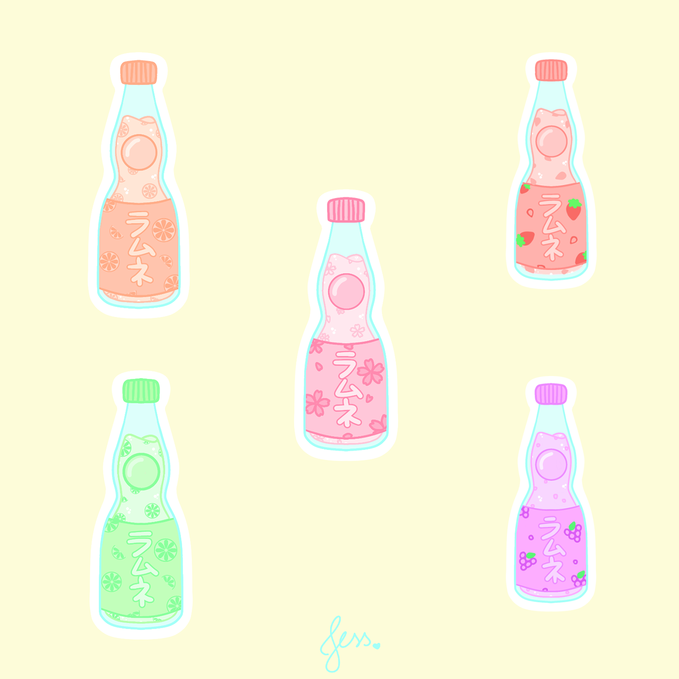 bottle Digital Art  Drawing  drink Food  ILLUSTRATION  japan