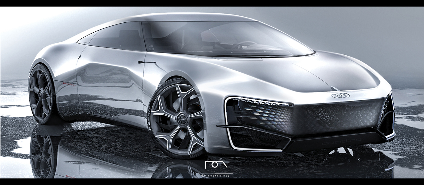 advancedesign Audi audidesign audisport AutomotiveCGI automotivedesign cardesign conceptcar etron transportdesign