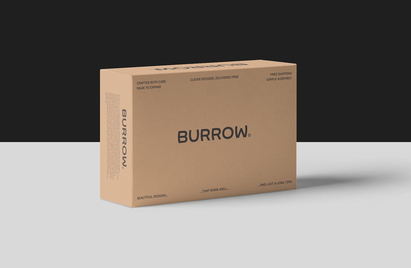 after effects burrow design furniture shop UI ux commerce