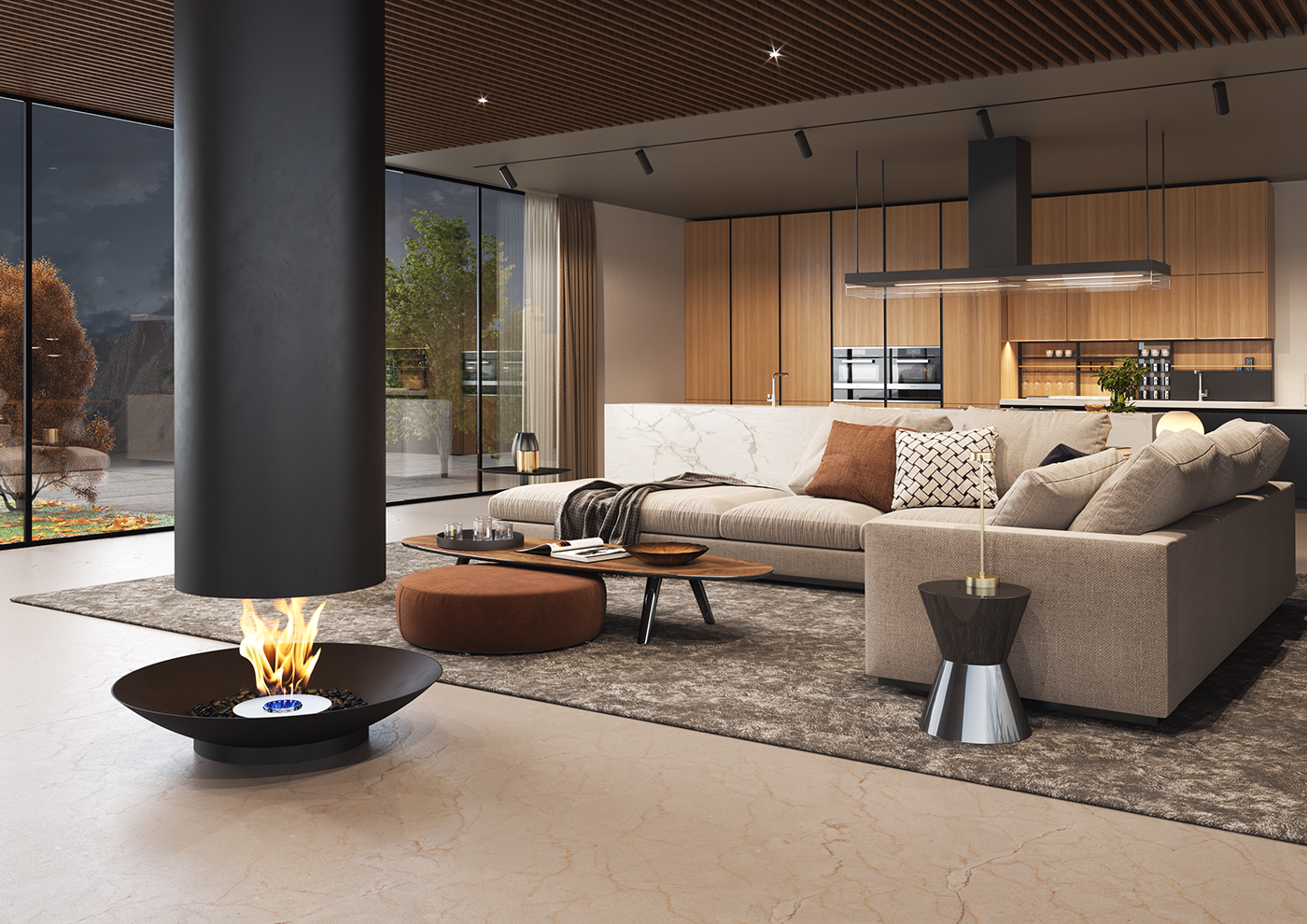 fireplace CoronaRender  CGI Interior architecture design product Render digital Photography 