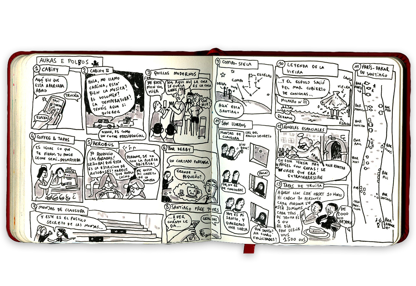 spanish catalan Diary comic Fun Experiences Travel friends people