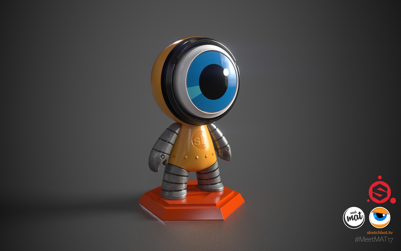 algorithmic substance painter DIY Character Sketchbot Custom 3D meetmat17