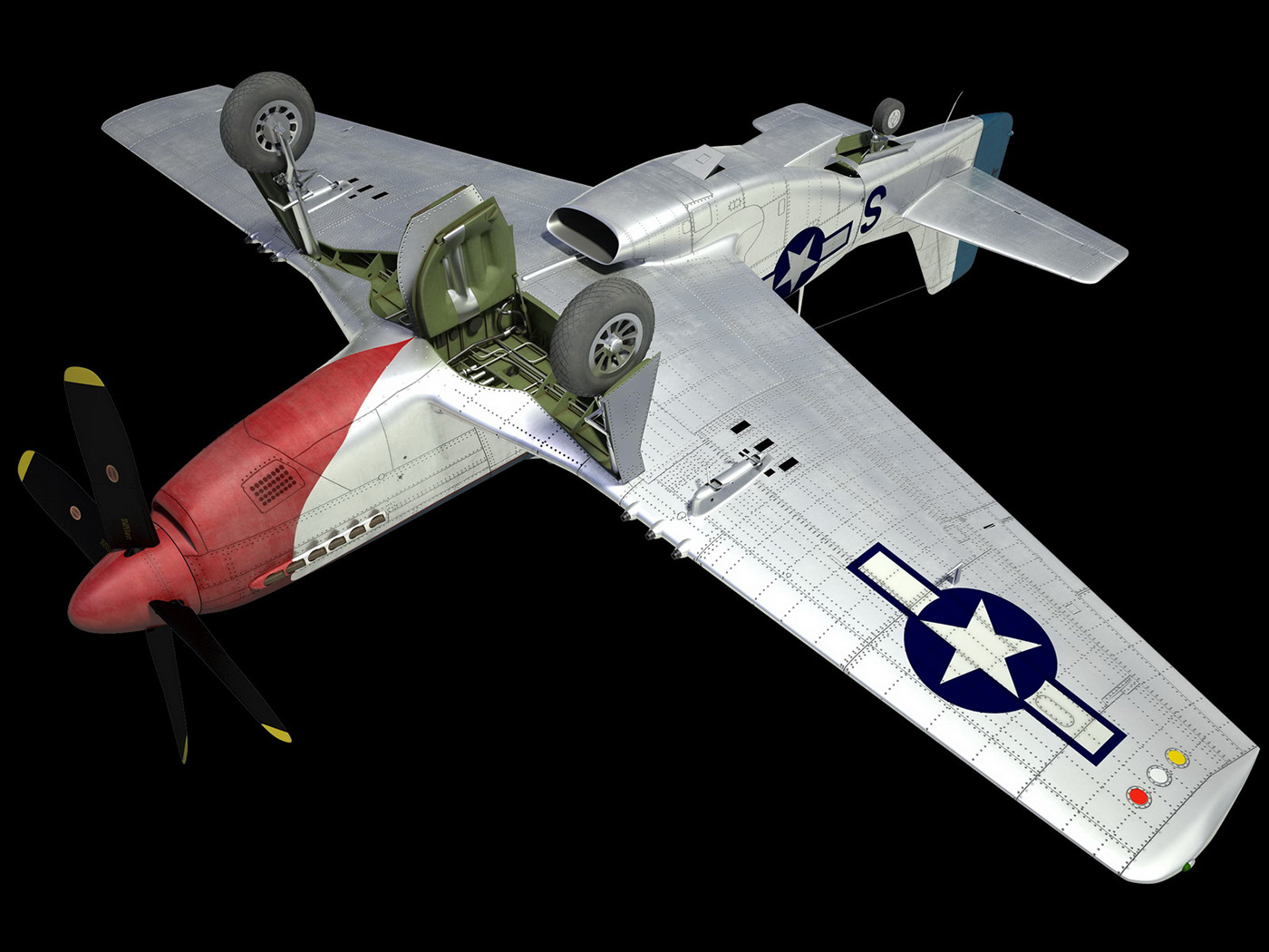 Aircraft Fighter Mustang p-51