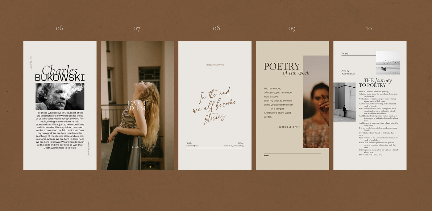 creative writing writer Author Poetry  poet poem literary quote social media template instagram feed