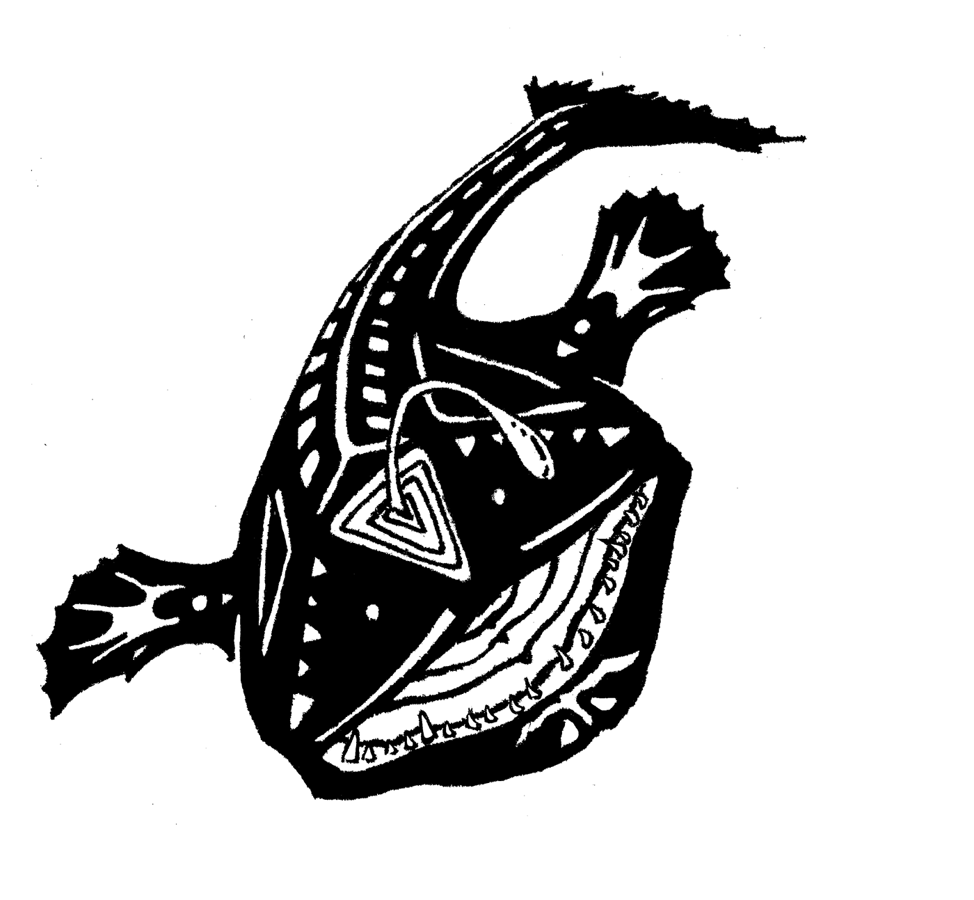 animal animales marinos dibujo tribal