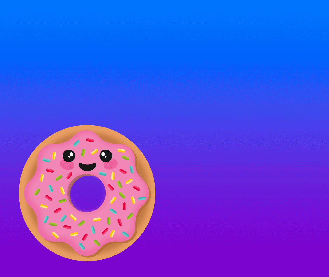 ILLUSTRATION  colors gif design Donuts