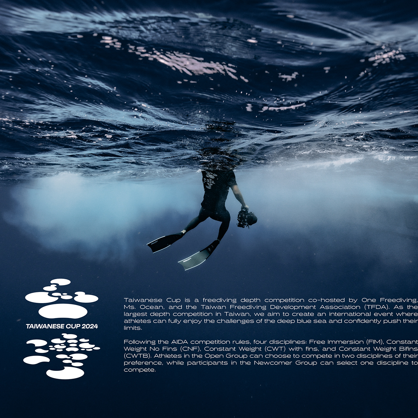 freediving extreme sports graphic design  Event visual design branding  品牌全案 당근벳보증