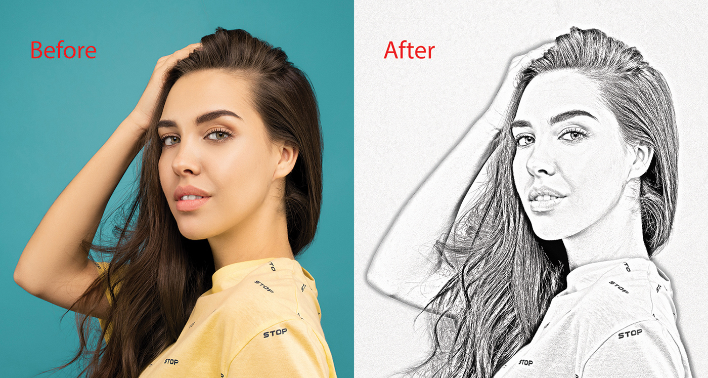 Convert an Image into a PENCIL SKETCH in Photoshop