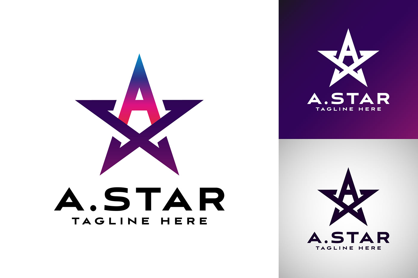 star logo A  TAlent Icon Competition symbol design advertisement vector