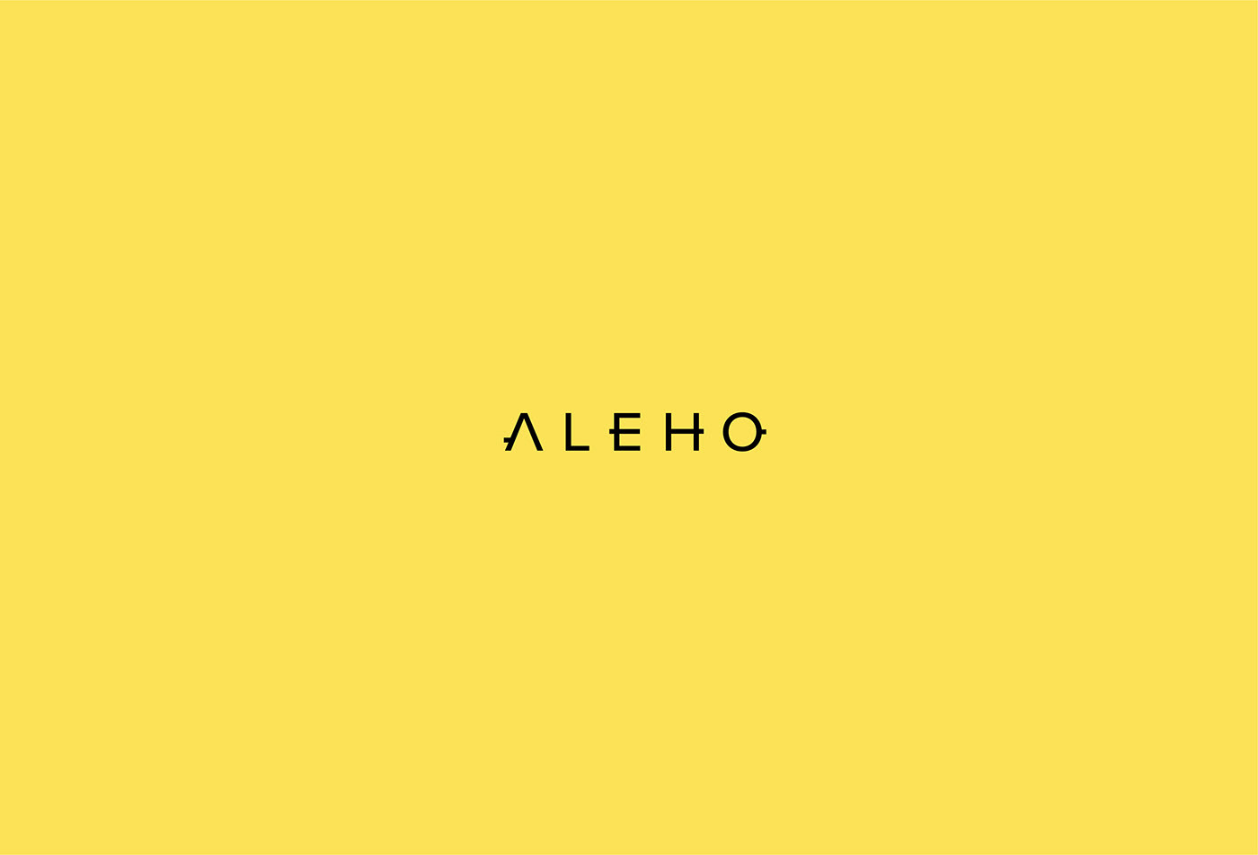 aleho Watches lifestyle Braning time branding  yellow identity Business Cards