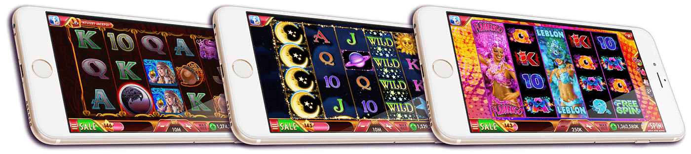 UI mobile JackPot gambling casino Slots Games Icon logo interaction