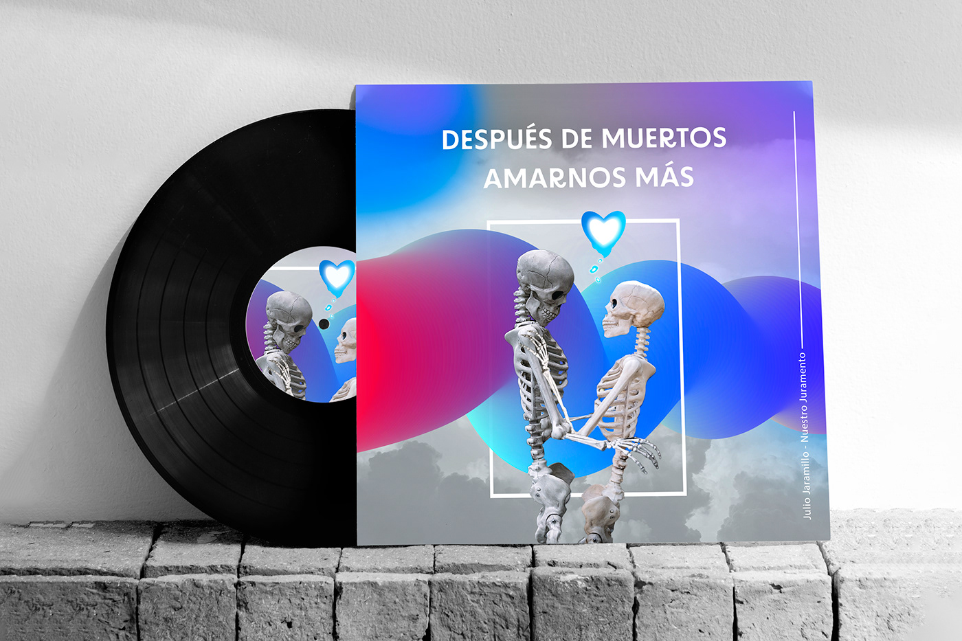 Digital Art  disco Ecuador Ecuadorian Design Julio Jaramillo musica pasillo portada de disco quiteño quito