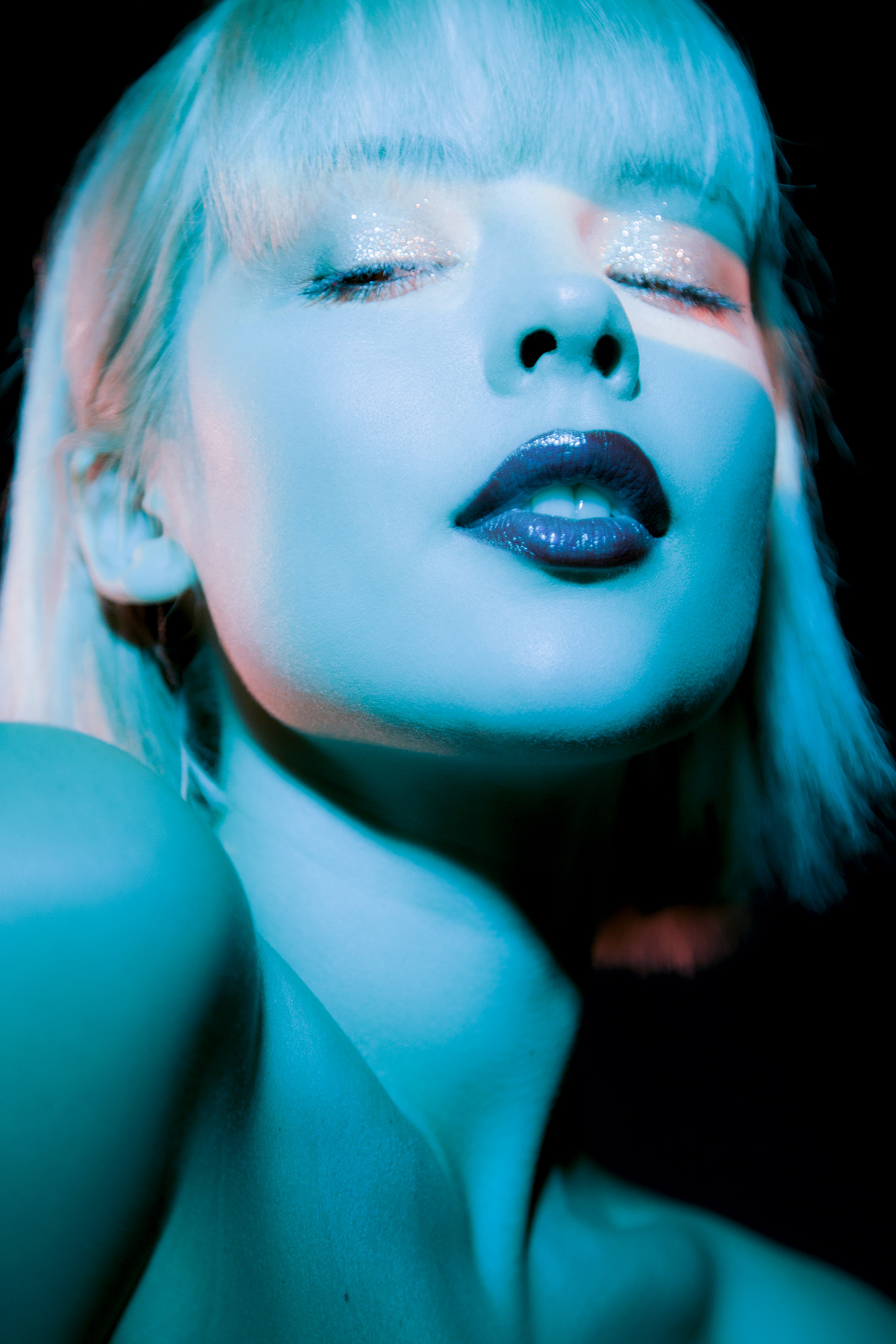 art blue Dedolight light passion Photography  session studio