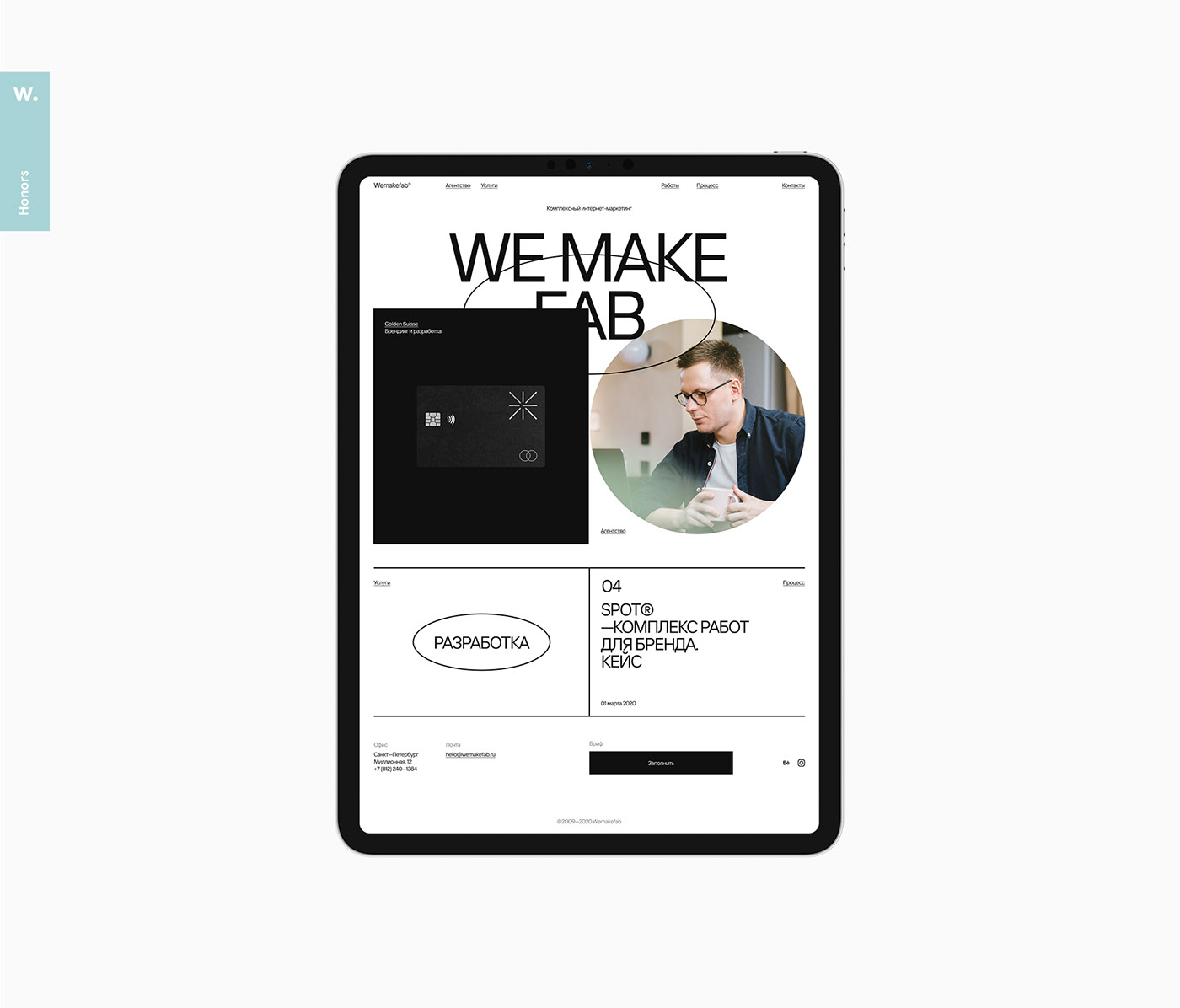 Web Website concept promo color portfolio Webdesign clean minimal agency