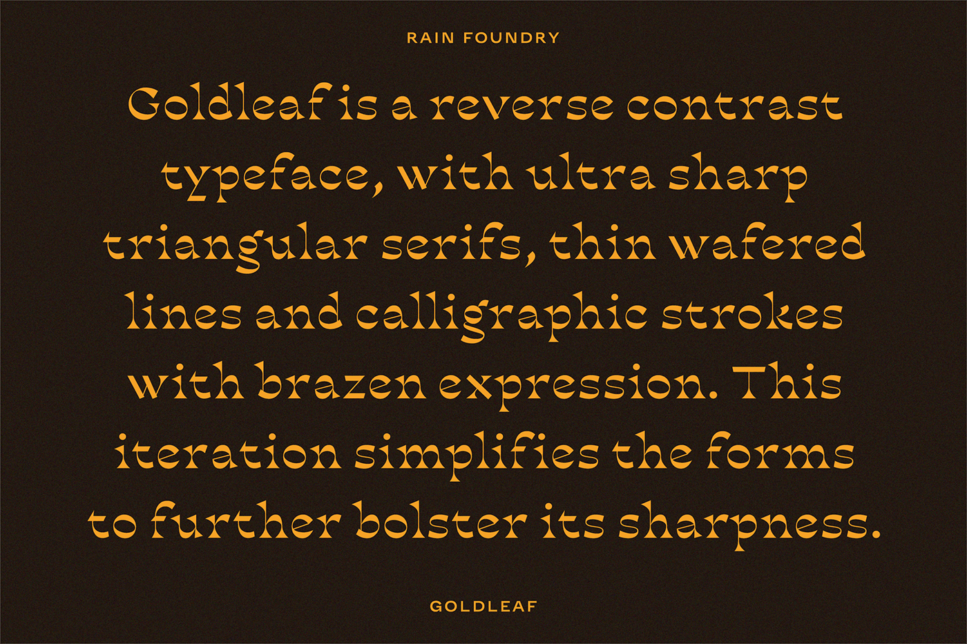decorative font font Typeface rainfoundry rain foundry goldleaf psychedelic font goldleaf font type design