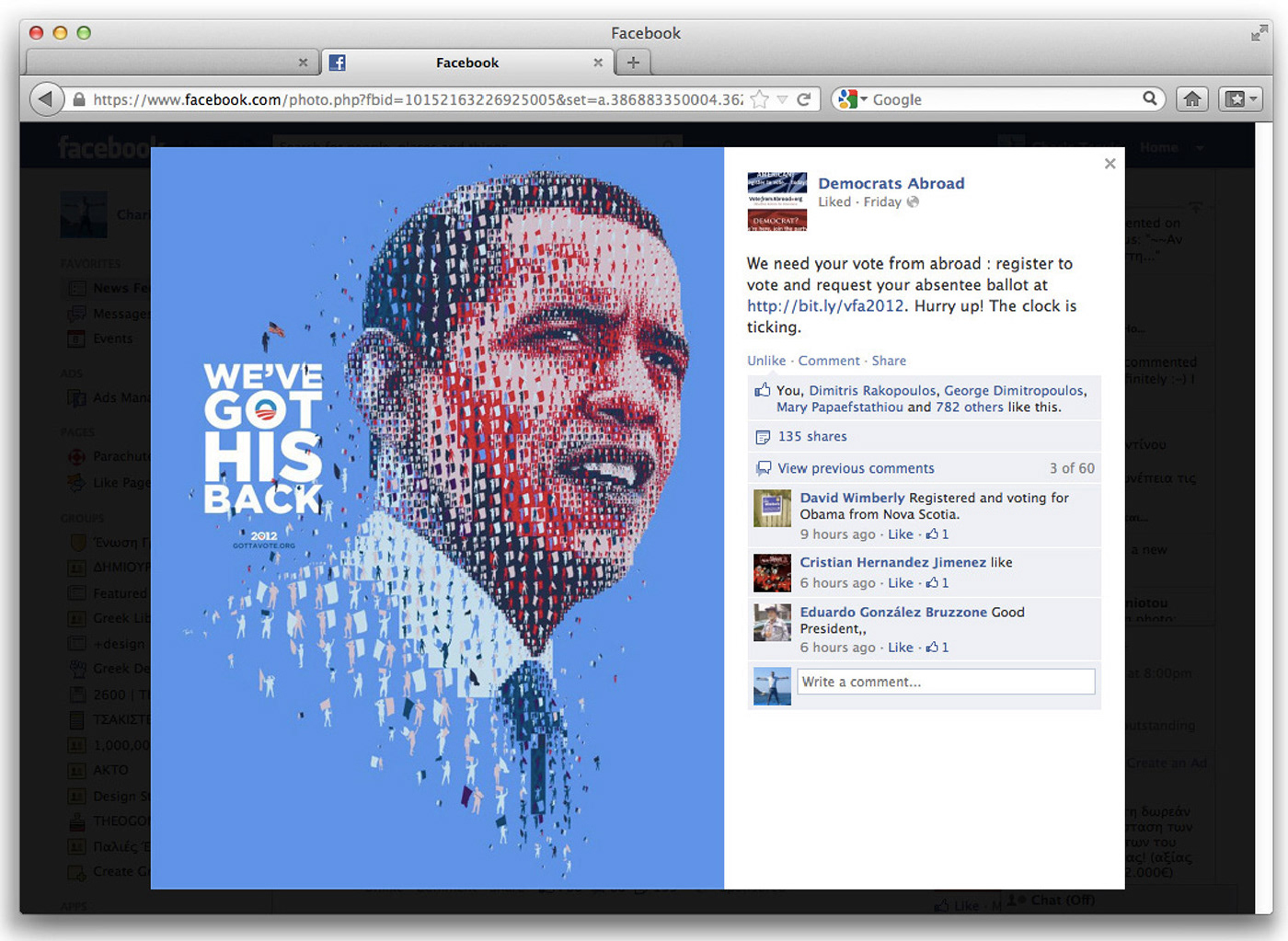 Forward 2012 democrats photomosaic gestalt Poster Design politics campaign 2012 Elections DNC White House Barack Obama