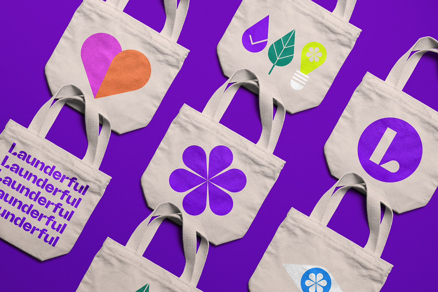 cleaning FMCG purple brand identity logo wordmark simple bold Packaging visual identity
