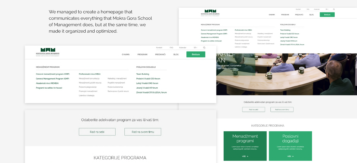 branding  redesign school UI/UX Website