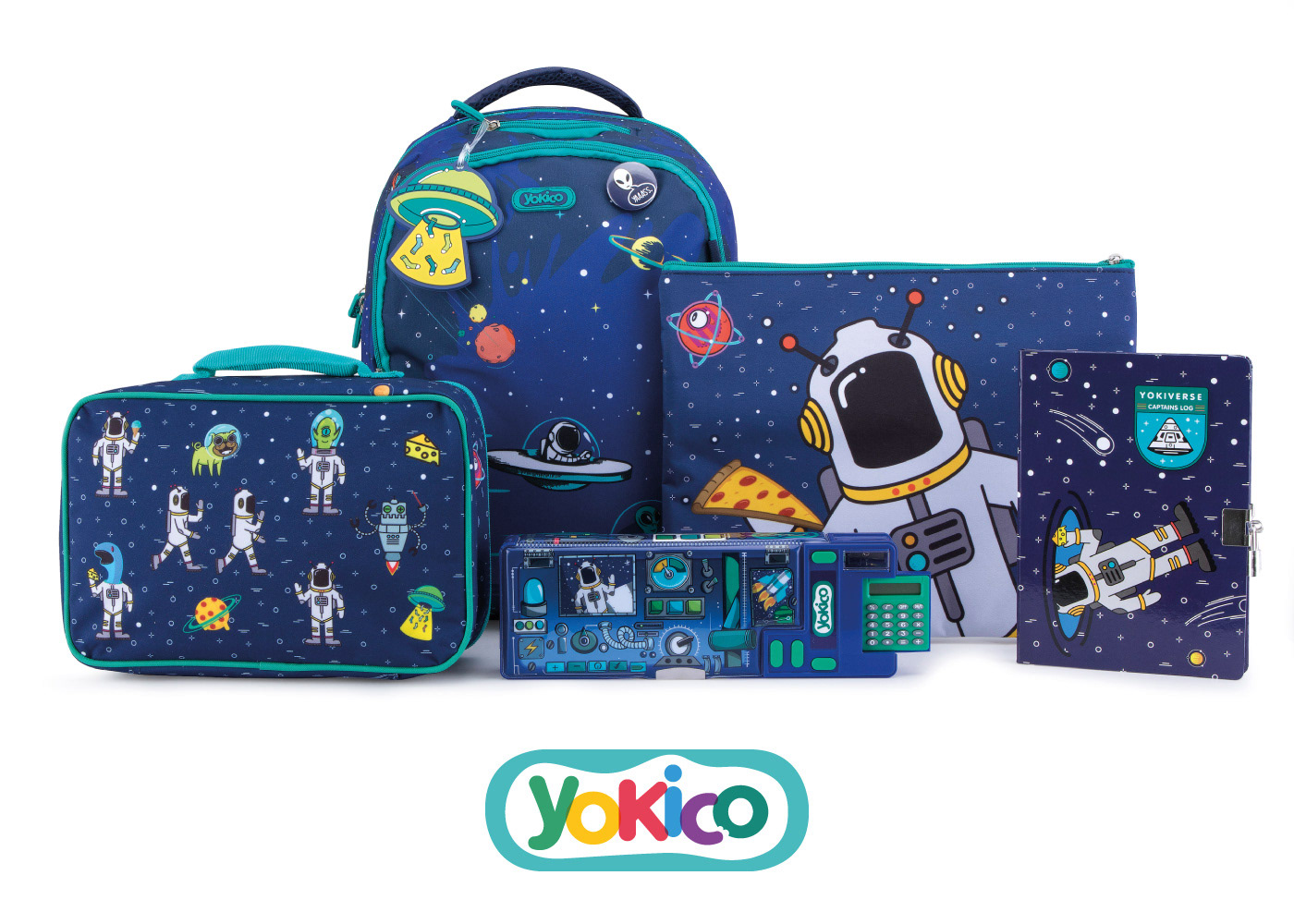 aliens Character design  ILLUSTRATION  kids products Space  Stationery