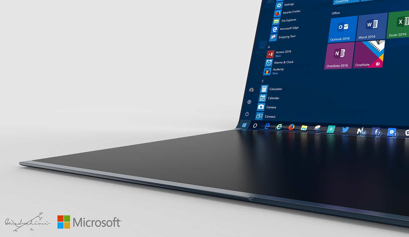 Microsoft surface design concept Surfacepro Laptop