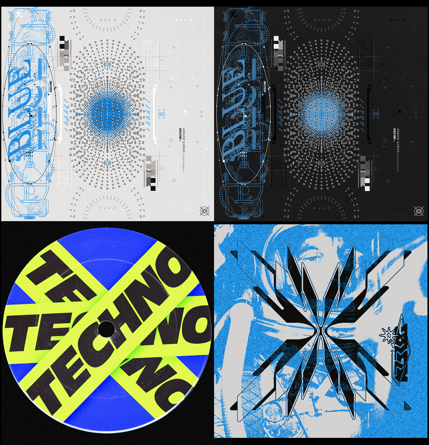 album art cyber Cyberpunk music poster print Sci Fi techno