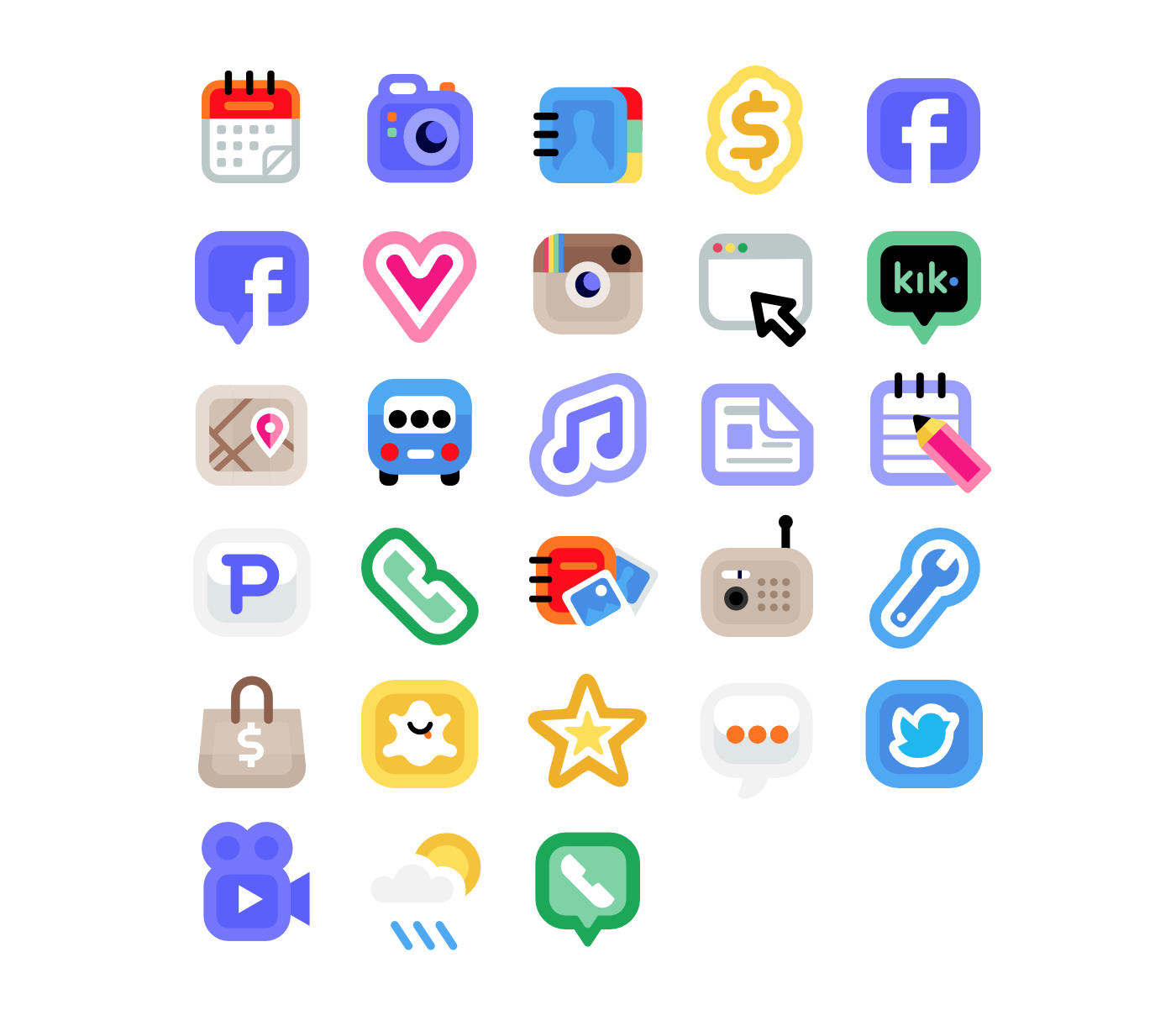 mobile desktop icons THEMES