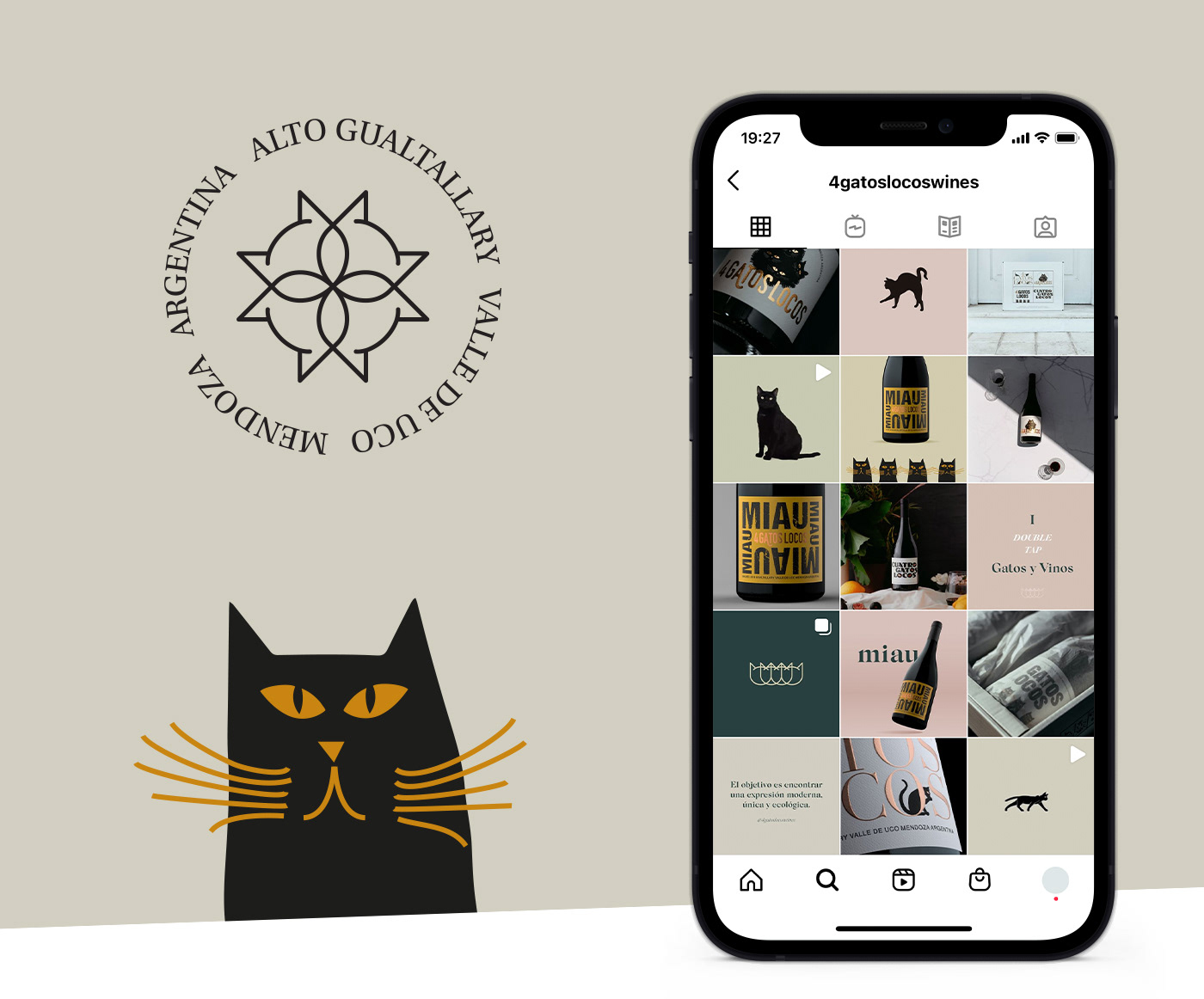 diseño gráfico gatos negros marketing digital redes sociales social media