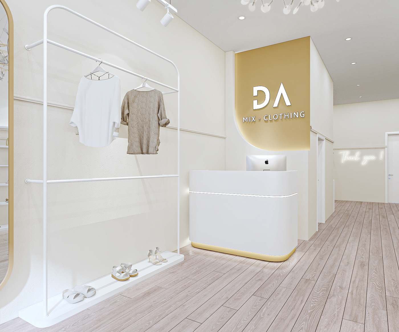3ds max design interior design  modern Render simple vray White