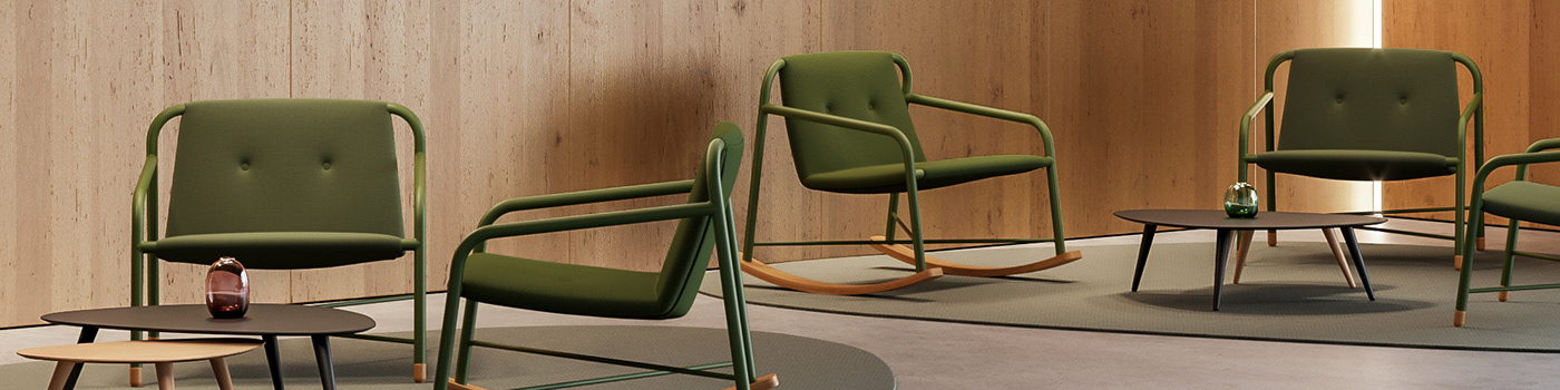 chair stretch cavaletti furniture cgi render product render photorealistic render