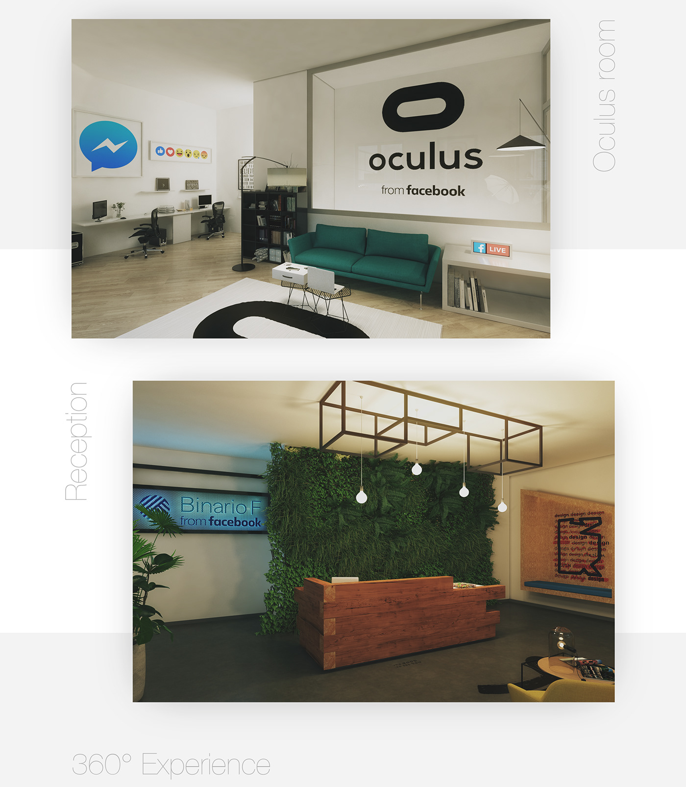 rendering Interior design Advertising  Invitation facebook 3D workspace ADV