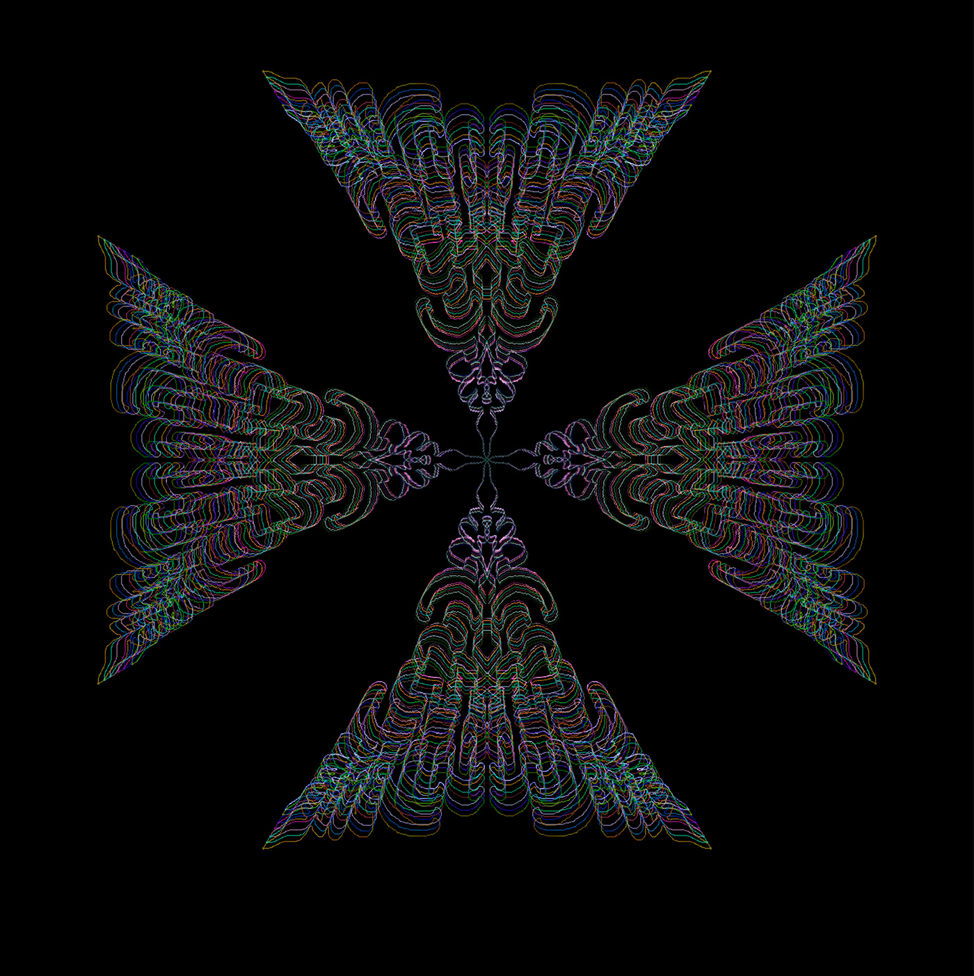 Mandala psychedelic trippy Digital Art  visual орнамент pattern design rainbow art