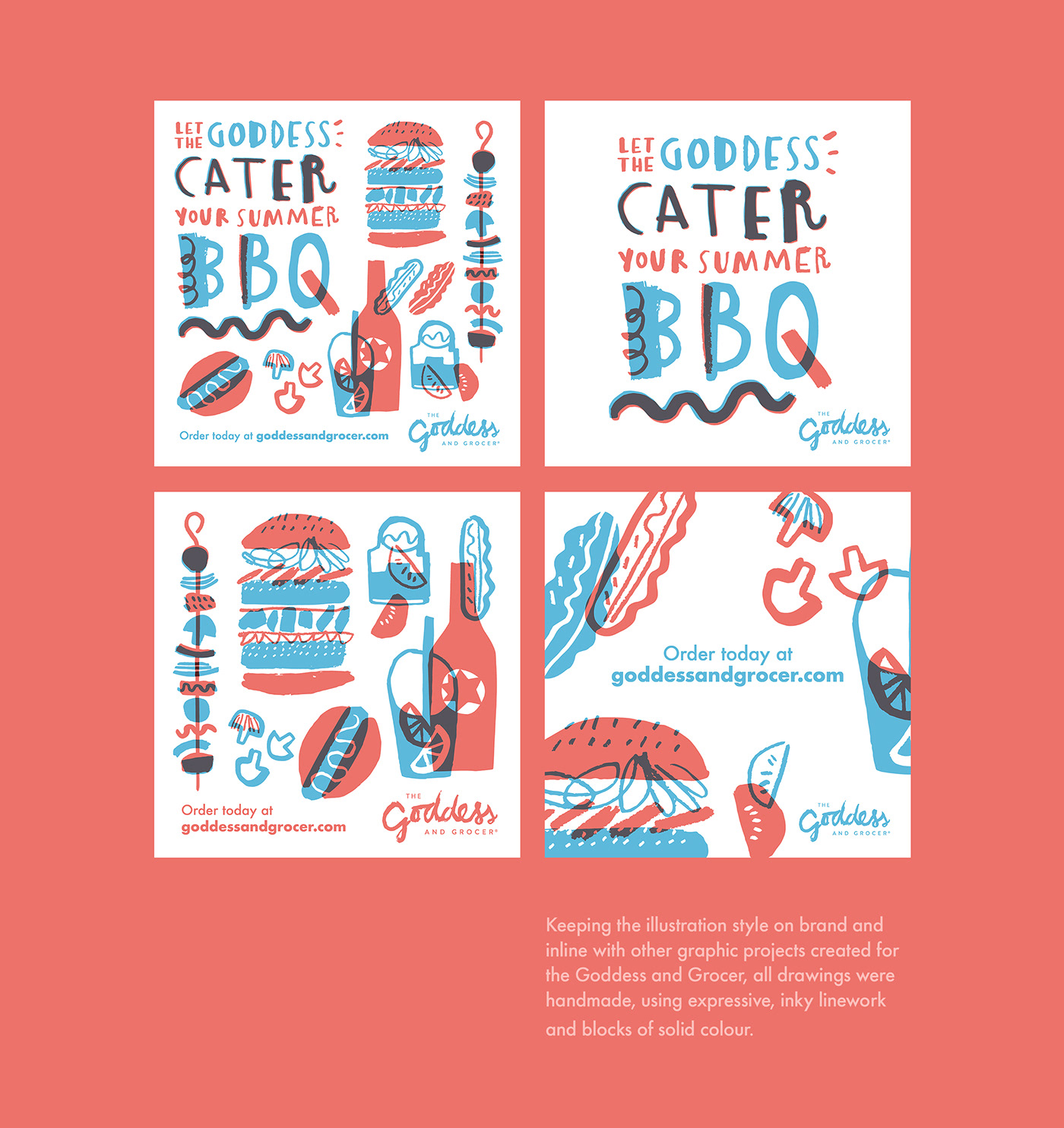 design Social media post adobe illustrator catering