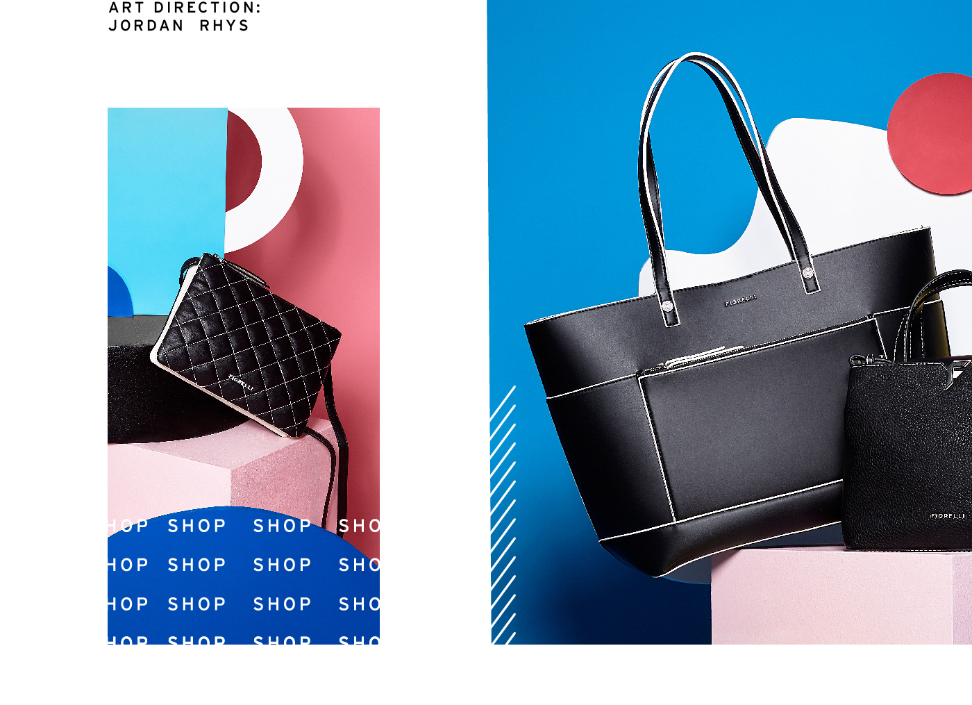 art direction  bright bold Colourful  handbags marketing   social media