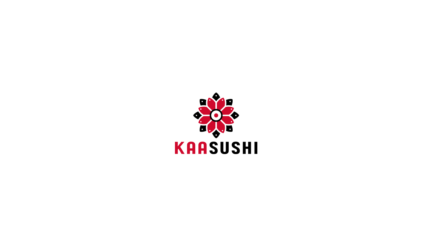 José Luis Cáceres jlcacuidad joselcaceres joselcacerespro Illustrator Logotipo brand logo diseño grafico design Kaasushi Sushi Food  comida