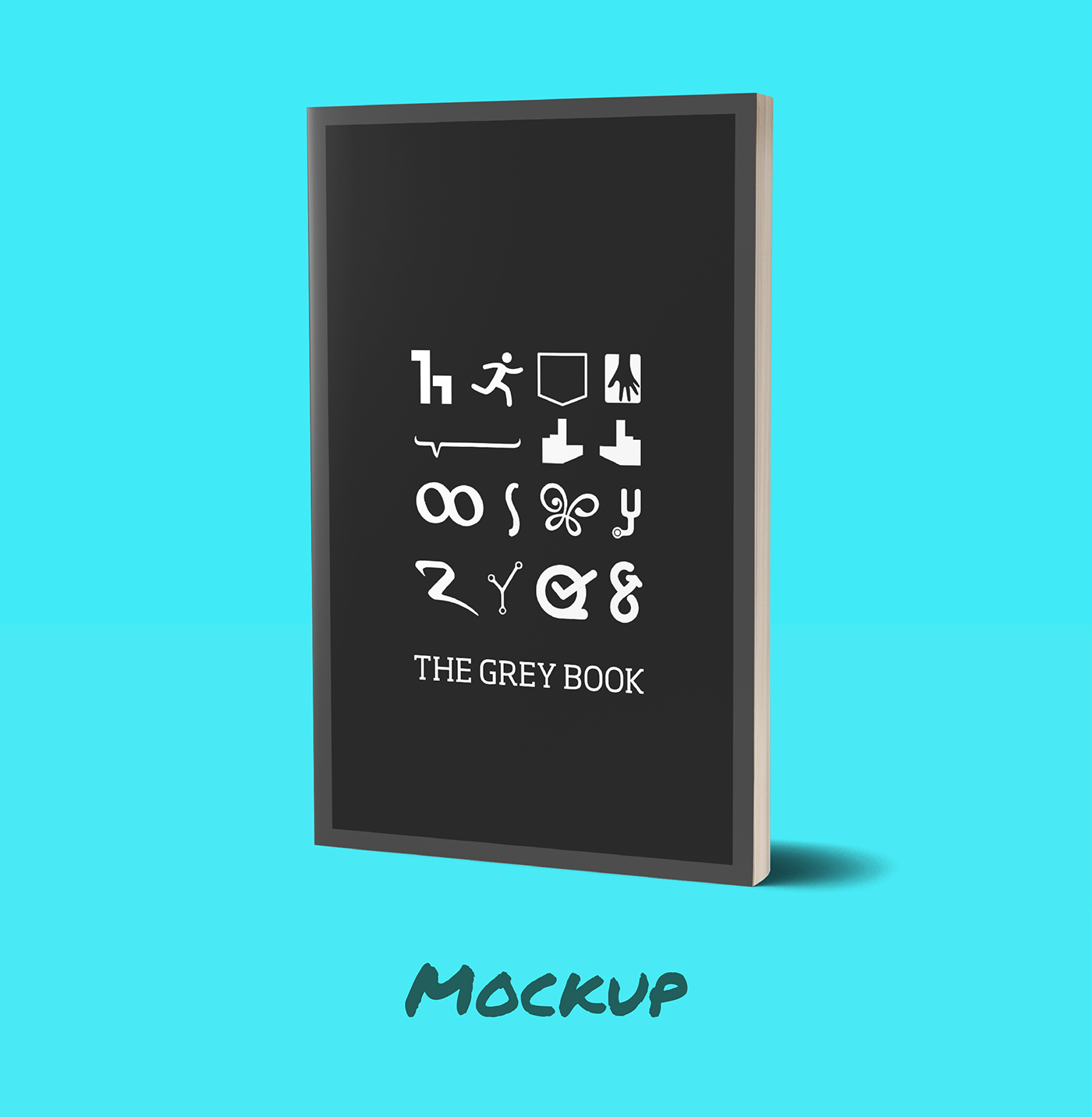 book cover logos minimalist paperback hardbound philosophy  enterprise grey company