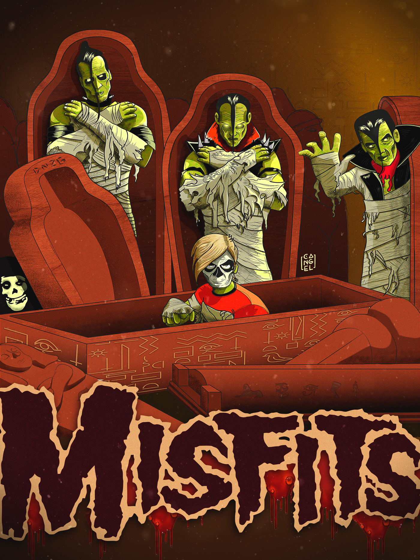 Danzig Graves horror ILLUSTRATION  ilustracion misfits poster punk rock