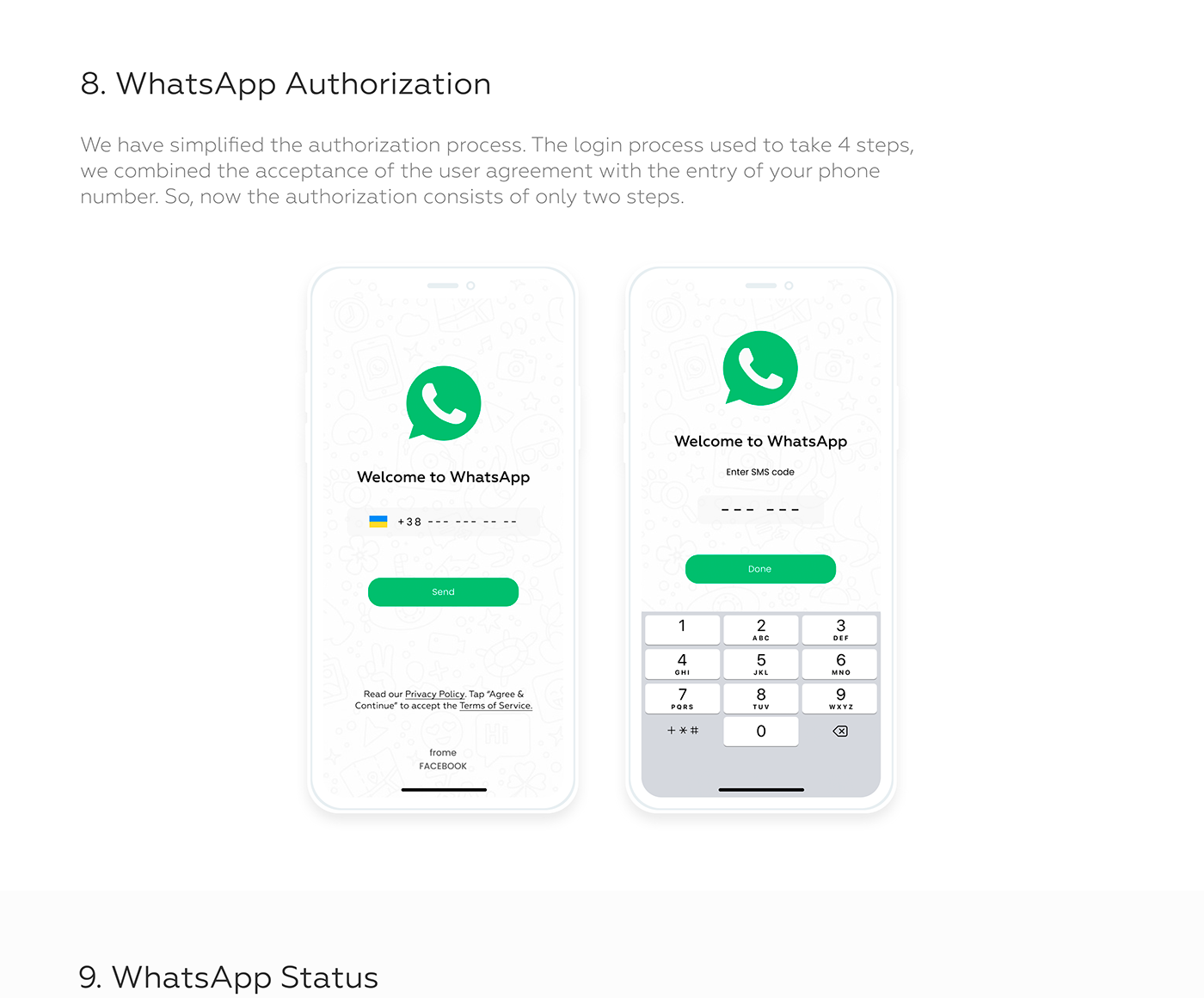 Screenshot of WhatsApp new authorization