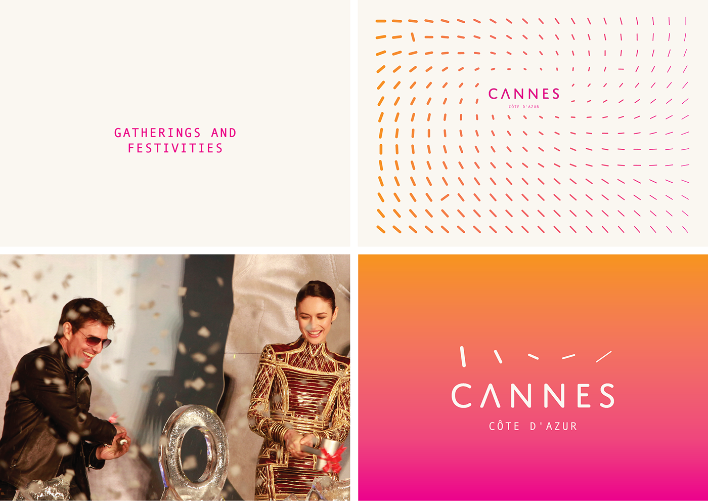 cannes young lions city Cannes logo Dynamic pattern visual identity