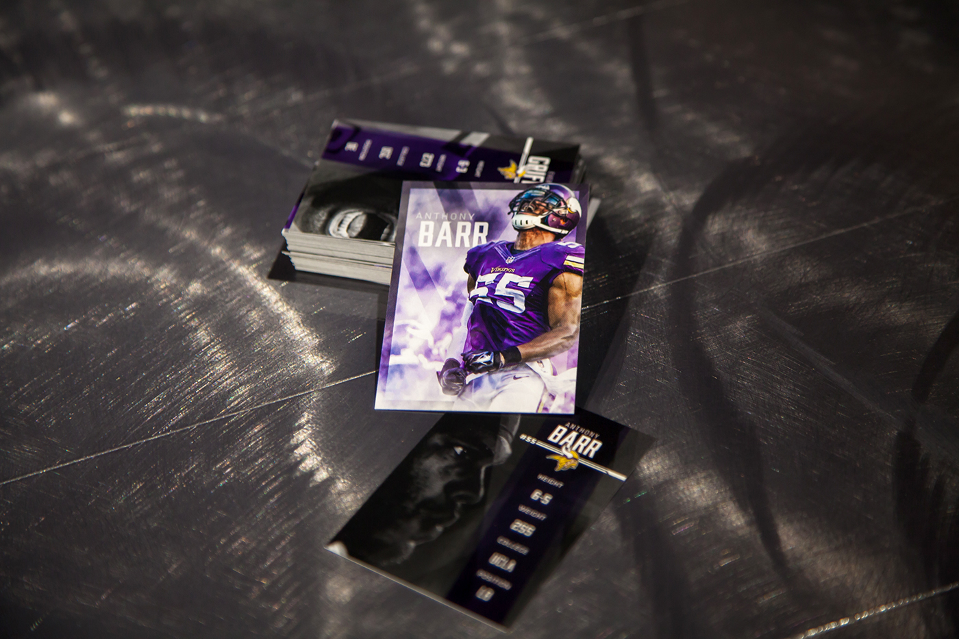 vikings nfl sports design cards Layout minnesota graphics Players Photography 