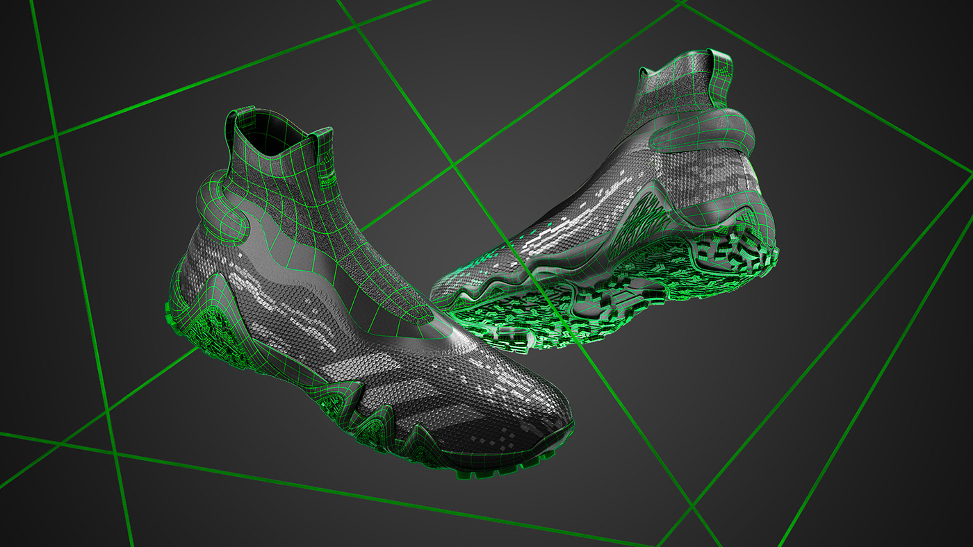 animation  CGI adidas golf shoes shoes design motiongraphics 3D 3dmodeling vray