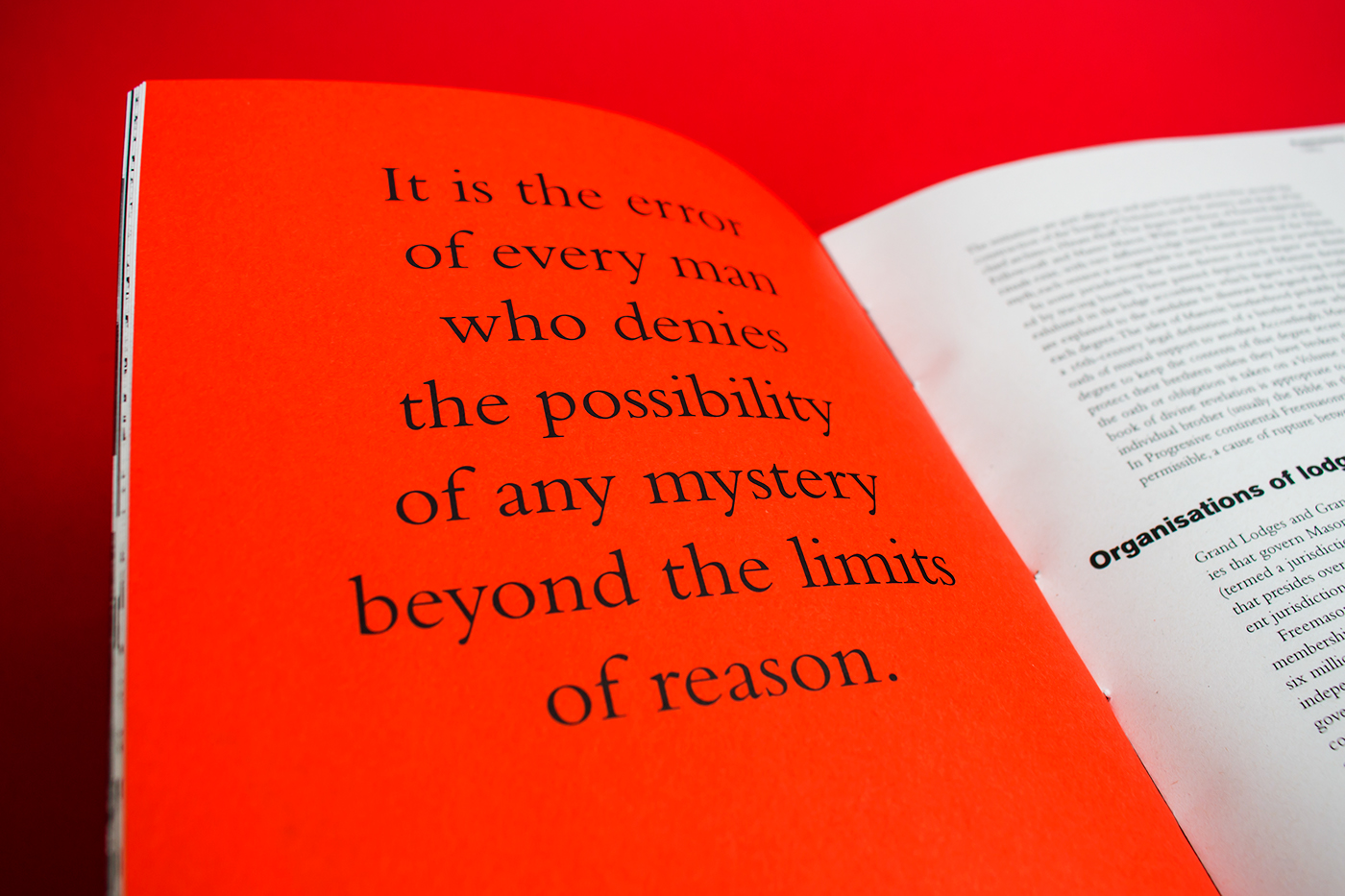 book conspiracy design fbaup red editorial InDesign reality
