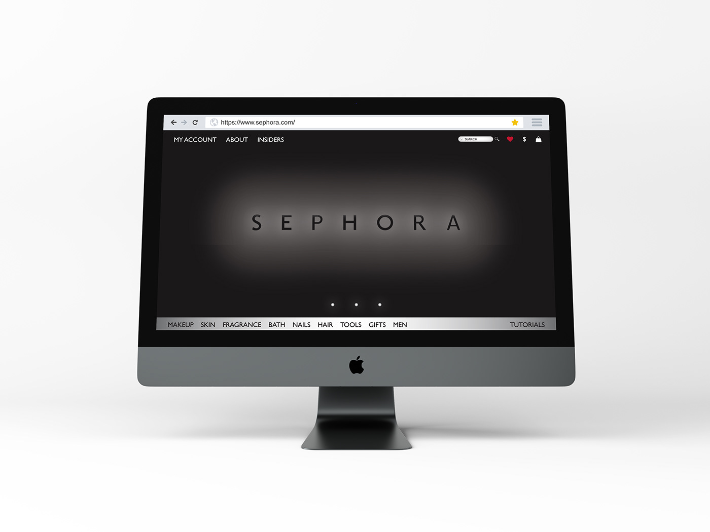 sephora webpage design UI/UX User interphase interphase design Web Design  advertisement