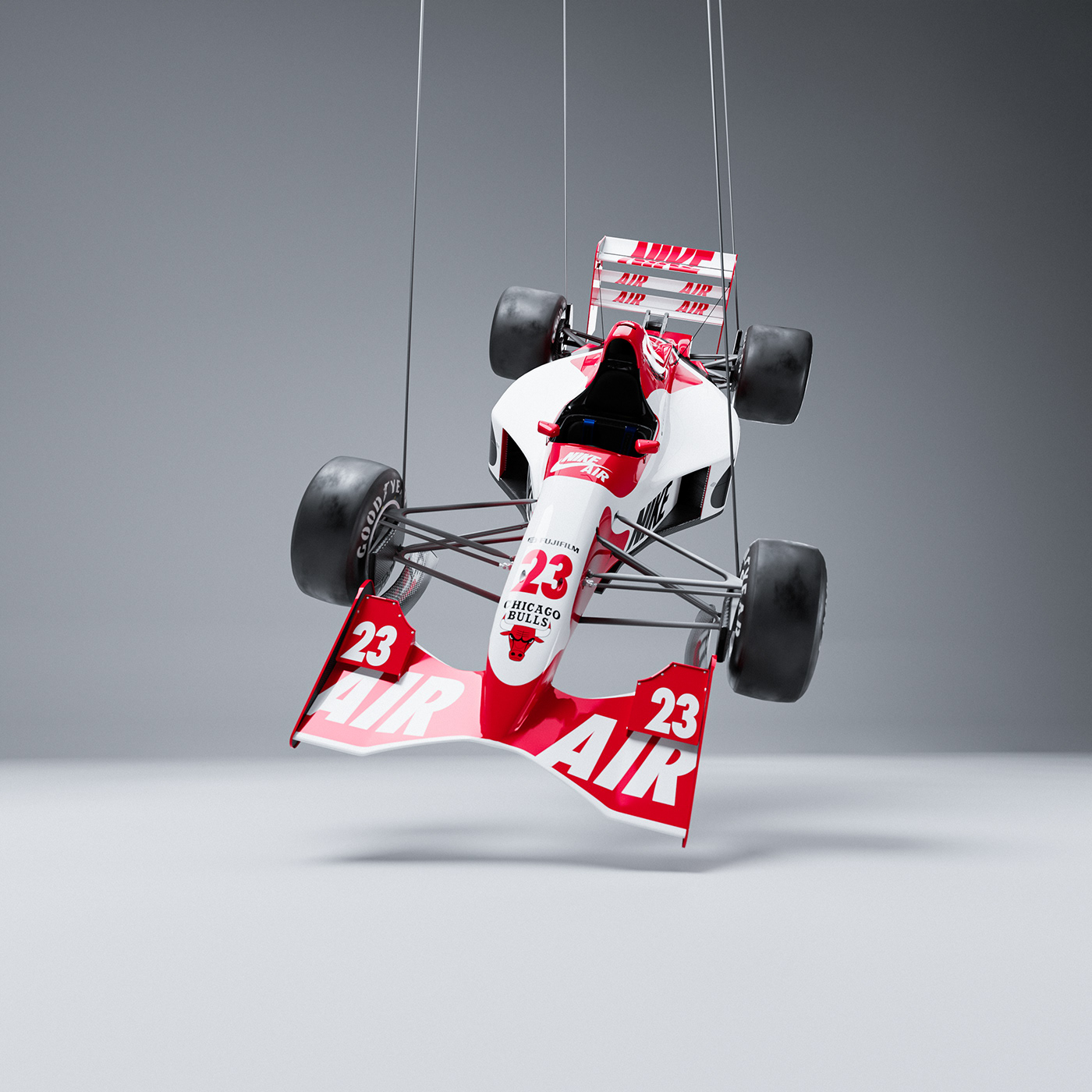 Formula1 jordan Livery LiveryDesign Motorsport FERRARI car automotive   3D Nike