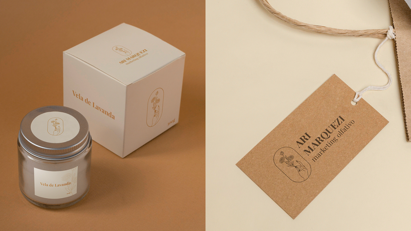 branding  candle Fragrance gold identidade visual identity logo marca Packaging perfume