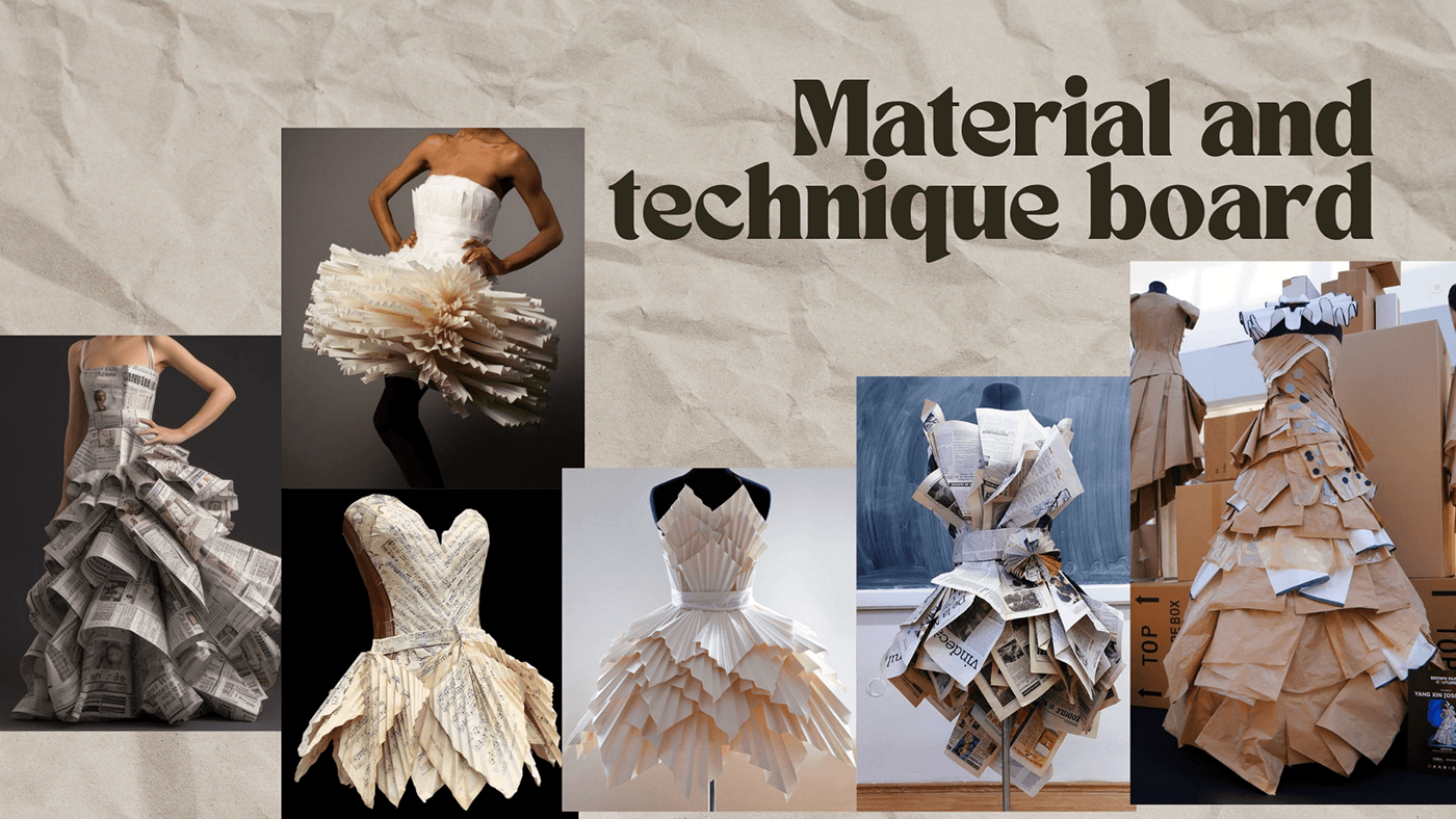 fashion design design Fashion  unconventional materials